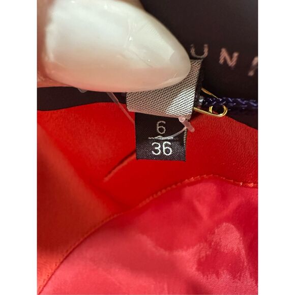 NWT Talbot Runhof Satin Side-Tie V-Neck Gown Size 6 $1995 - Picture 11 of 11